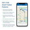 FLEETBridge FAT - 7140, Waterproof, Solar Powered, GPS Asset GPS Tracker, 4G LTE Canada & & US (US Roaming included), 1 Year Device Warranty - FleetBridge Store (FBe)