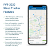 FLEETBridge FVT - 2020 Simple 2 - Wire Waterproof Vehicle GPS Tracker, 4G LTE Canada & US (US Roaming included), 1 Year Device Warranty - FleetBridge Store (FBe)